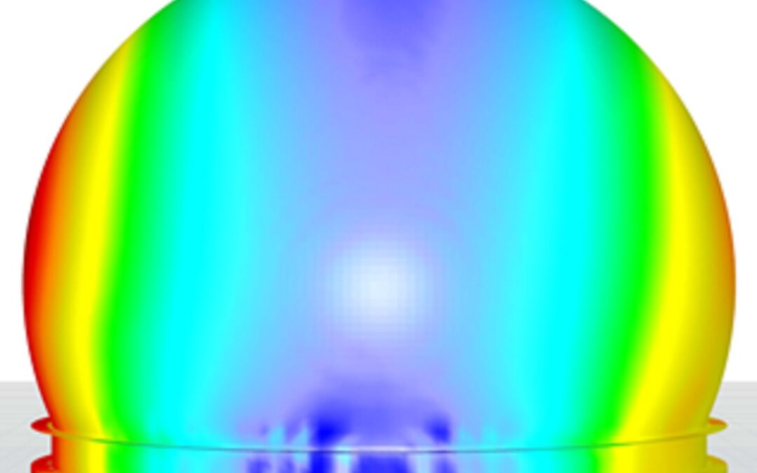Eine neue Hülle für Antenne 1 des Radoms in Raisting: Aktuell erfolgen Wintersicherungsmaßnahmen und Windkanalsimulationen