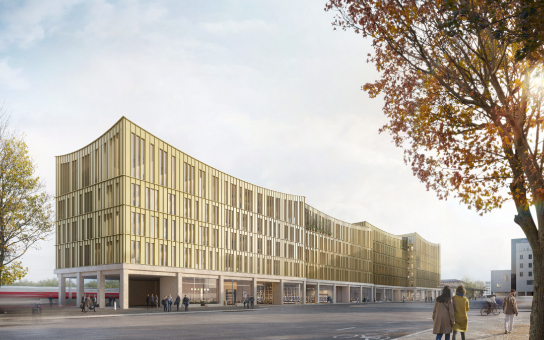 Henning Larsen plant Landmark am Augsburger Hauptbahnhof