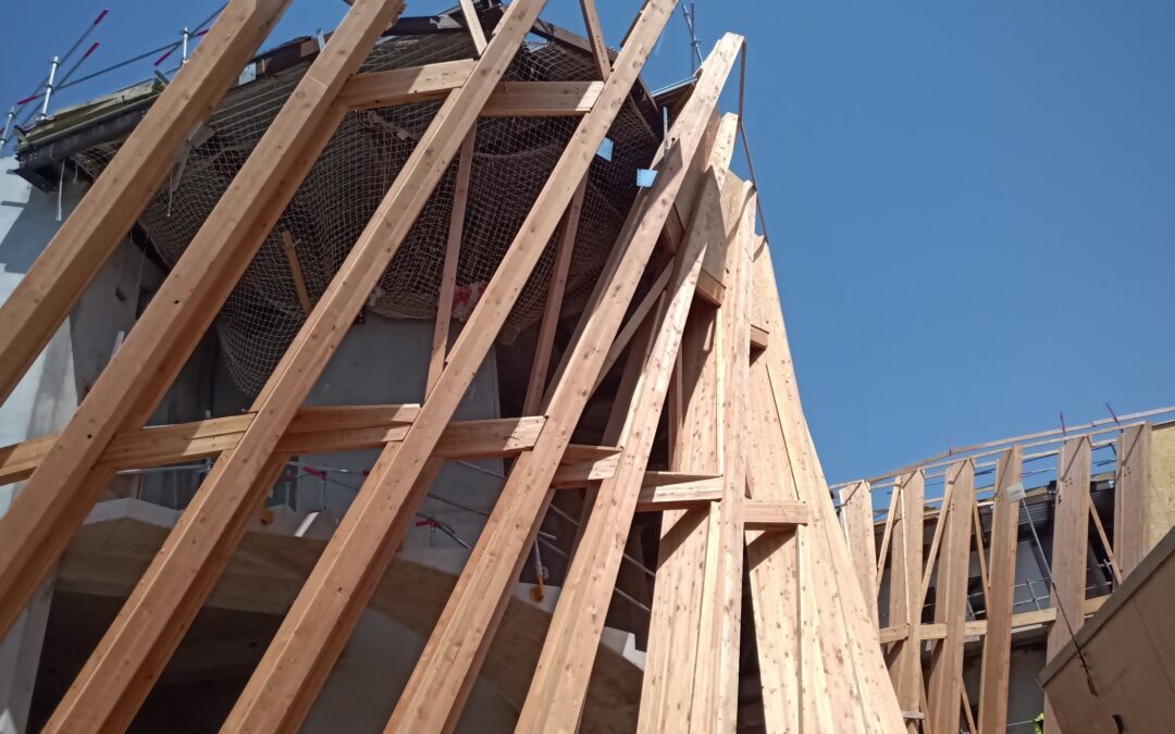 Baustellenbesuch beim neuen Veranstaltungszentrum in Vauréal